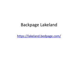 Backpage Lakeland