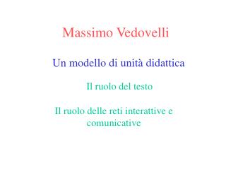 Massimo Vedovelli