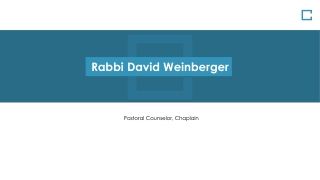 Rabbi Dovid Weinberger - Decisor of Jewish Law
