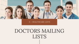 Doctor Email List | Doctors Mailing List | Doctors Email Addresses in USA