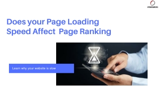 How Page Loading Speed Affects the Page Ranking