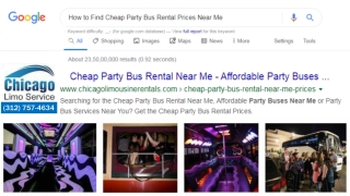How to Find Cheap Party Bus Prices Near Me