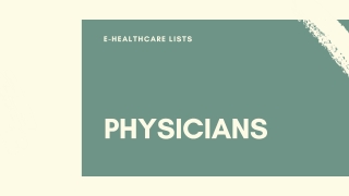 Physicians Mailing List| Physicians Email List| Physicians in USA