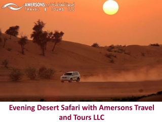 Offer for UK Citizens, Dubai Desert Safari at friendly rates