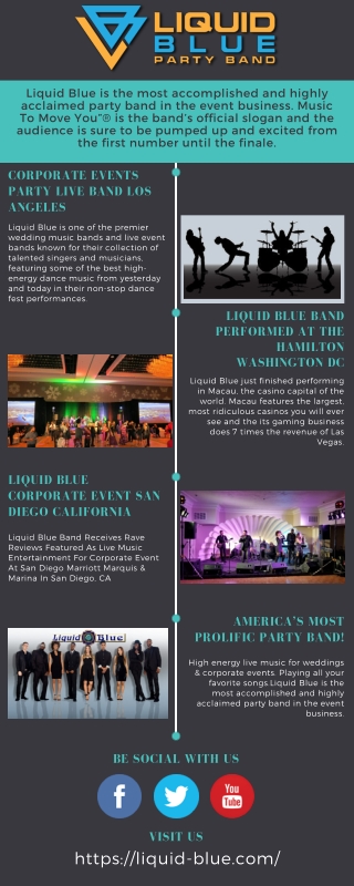 Corporate Events Party Live Band Los Angeles - Liquid Blue