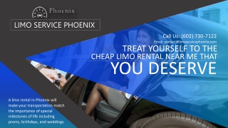 Treat Yourself to the Phoenix Limo Rental Near Me That You Deserve