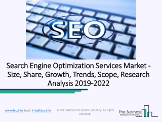 Search Engine Optimization Services Market Emerging-Demand And Forecast 2019-2022