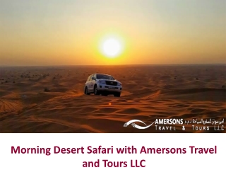 Offer for Australians, Dubai Desert Safari at friendly rates