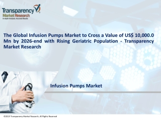 Infusion Pumps Market to touch US$10,000 Mn by 2026 | TMR