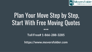 Plan Your Move Step by Step, Start With Free Moving Quotes