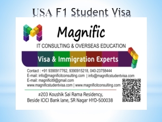 Usa F1 student visa Consultancy in Hyderabad.
