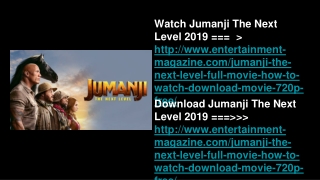 Watch Online Jumanji The Next Level Full Movie (2019)