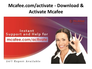 Mcafee.com/activate - Download & Activate Mcafee