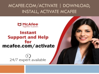 mcafee.com/activate - Download Mcafee Antivirus on your PC