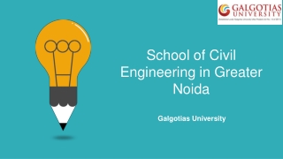 Civil Engineering College in Greater Noida | Galgotias University