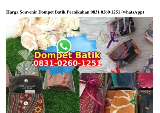 Harga Souvenir Dompet Batik Pernikahan 083I•0260•I25I[wa]