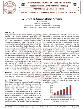 A Review on Green Cellular Network