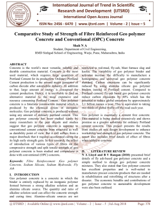 Comparative Study of Strength of Fibre Reinforced Geo polymer Concrete and Conventional OPC Concrete