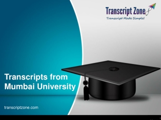 Transcripts from Mumbai University