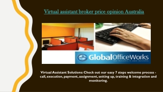 Virtual assistant broker price opinion Australia