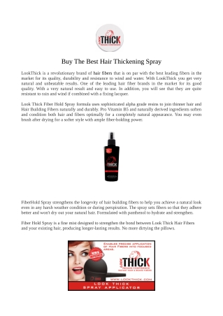 Buy Hair Thickening Spray - Look Thick