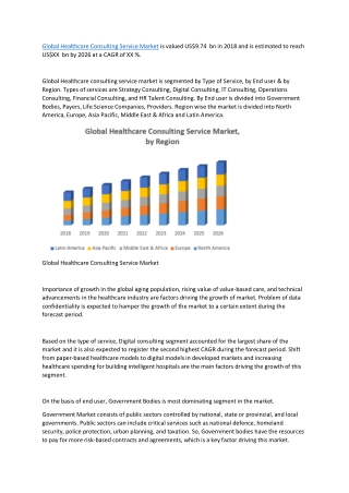 Global Healthcare Consulting Service Market