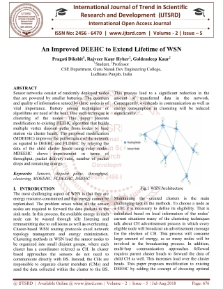 An Improved DEEHC to Extend Lifetime of WSN