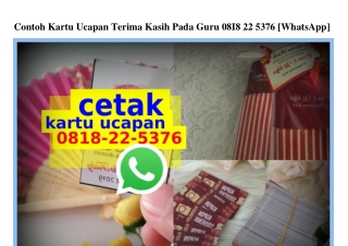 Contoh Kartu Ucapan Terima Kasih Pada Guru Ô818 22 5376[wa]