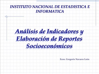 An lisis de Indicadores y Elaboraci n de Reportes Socioecon micos