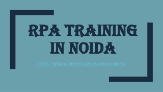 RPA TRAINING IN NOIDA