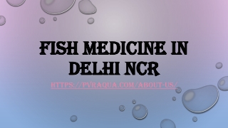 Fish Medicine in Delhi NCR