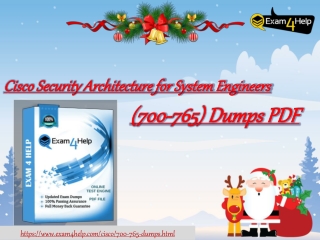 Enjoy 40% Discount On Upcoming Christmas - Get Reliable 700-765 Dumps - Exam4help.com4help.com