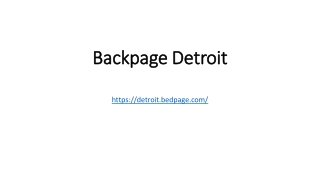 Backpage Detroit