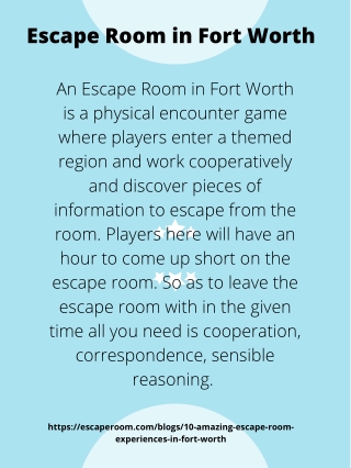 Escape Room in Fort Worth