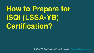 [Updated 2019] iSQI LSSA Lean Six Sigma Yellow Belt (LSSA-YB) Certification