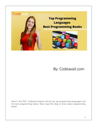 Top Programming Languages Best Programming Books
