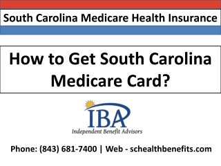 How to Get South Carolina Medicare Card?
