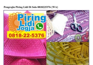 Pengrajin Piring Lidi Di Solo O818.22.5376[wa]