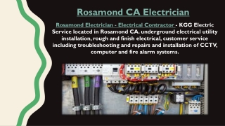 Rosamond CA Electrician