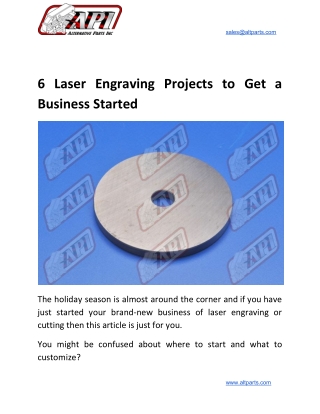6 Laser Engraving Projects to Get a Business Started