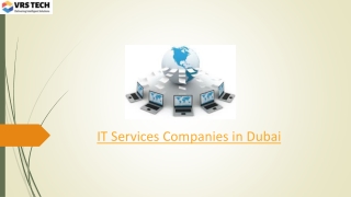 IT Services Companies in Dubai | IT AMC Services in Dubai
