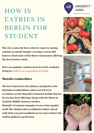 How is Eatries in Berlin For Student