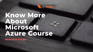 Know More About Microsoft Azure Course