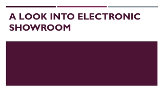 Electronic Showroom in Tiruppur