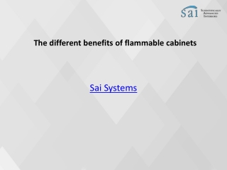 The different benefits of flammable cabinets