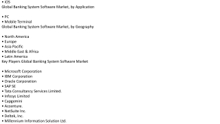 Global Banking System Software Market