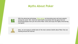 Myths About Poker