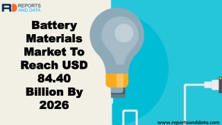 Battery Materials Market Competitive Landscape and Gross Margin Forecasted by 2026