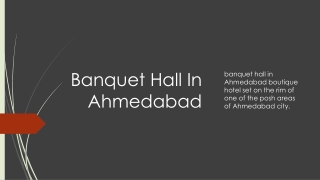 banquet hall in Ahmedabad