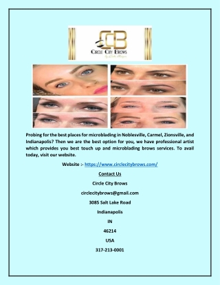 Indianapolis Microblading - Circlecitybrows.com